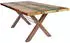 SIT Esstisch 240x100 cm 40 mm Altholz bunt lackiert -Gestell braun 240x100x76,5 cm (15105-00)