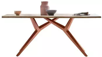 SIT Esszimmertisch 240 cm Wildeiche natur Metallgestell antikbraun 240x100x73 cm (15533-00)