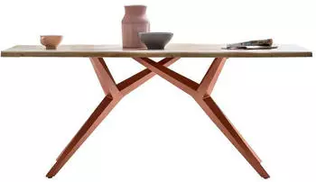 SIT Esstisch Baumkante 36 mm Akazie natur (160x85 cm Metallgestell braun 160x85x76 cm (15270-00)