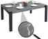 Mendler Esstisch MCW-L53, Tisch Küchentisch Esszimmertisch, Industrial Metall 140x80cm Marmor-Optik grau