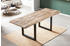 sam Esstisch Baumkante Mango natur 160 (260) x 90 cm Ansteckplatten schwarz NOAR Mango