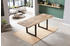 sam Esstisch Baumkante Mango natur 200 (300) x 100 cm Ansteckplatten schwarz NOAR Mango