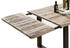 sam Esstisch Baumkante Mango natur 200 (300) x 100 cm Ansteckplatten schwarz NOAR Mango