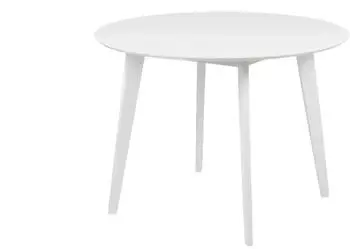 M&ouml;bel Kraft Esstisch wei&szlig; 105 H: 76 &Oslash;:105