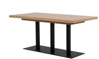M&ouml;bel Kraft Kulissentisch ausziehbar holzfarben 80x75