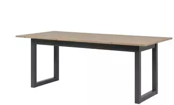 M&ouml;bel Kraft Ausziehbarer Esstisch holzfarben 90x75