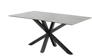 M&ouml;bel Kraft Esstisch 160 x 90 cm grau 90x75,5