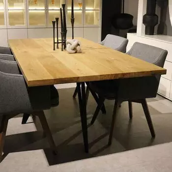 holz4home Tischplatte ohne Baumkante Eiche 160x80 cm (H4H216.5)