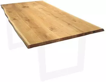 holz4home Tischplatte, Eiche, 240x100 cm, mit Baumkante (H4H215)