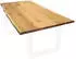 holz4home Tischplatte, Eiche, 240x100 cm, mit Baumkante (H4H215)
