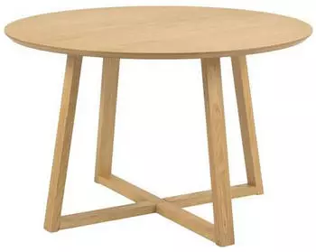 Mid.you Esstisch Natur Eiche furniert rund 120x75x120 cm