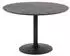 Mid.you Esstisch Schwarz Esche furniert rund Rundrohr 110x74x110 cm