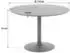 Mid.you Esstisch Schwarz Esche furniert rund Rundrohr 110x74x110 cm