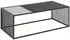 Mid.you Couchtisch Schwarz Kunststoff Glas rechteckig 40x60x120 cm