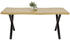 BOXXX Esstisch Schwarz Eiche rechteckig X-Form 90x76x140 cm