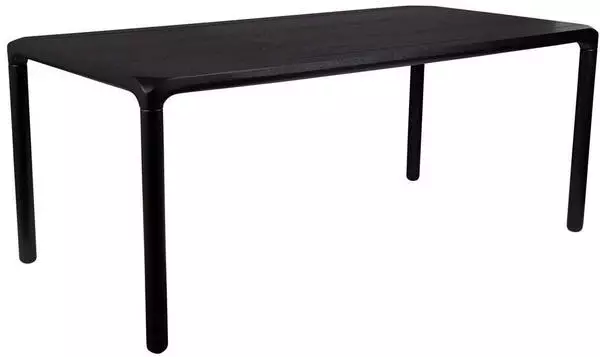 Zuiver Esstisch Schwarz Esche furniert rechteckig zylindrisch 90x75x180 cm