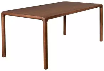 Zuiver Esstisch Walnuss Walnuss furniert rechteckig zylindrisch 90x75x180 cm