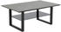 BOXXX Couchtisch Anthrazit Schwarz Metall Glas rechteckig Kufe U-Form 69x45x105 cm