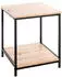 CarryHome Beistelltisch Schwarz Eiche quadratisch 40x50x40 cm