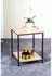 CarryHome Beistelltisch Schwarz Eiche quadratisch 40x50x40 cm