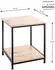 CarryHome Beistelltisch Schwarz Eiche quadratisch 40x50x40 cm