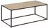 Mid.you Couchtisch Eiche Metall rechteckig 50x40x100 cm