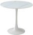 BOXXX Esstisch Weiß Keramik rund Säule 90x75x90 cm