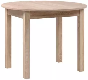 Mid.you Esstisch Sonoma Eiche rund 100x75x100 cm ausziehbar