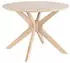 Mid.you Esstisch Eiche furniert massiv rund 105x75x105 cm