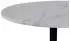 Livetastic Esstisch Schwarz Weiß Stein rund Säule rund Bodenplatte 110x75x110 cm