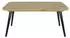 Mid.you Esstisch Schwarz Eiche Artisan rechteckig A-Form 90x76x160 cm ausziehbar oval