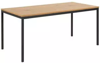 Mid.you Esstisch Schwarz Eiche rechteckig 80x74x160 cm