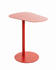 CarryHome Beistelltisch Rot Metall organisch rund 38x60x53 cm