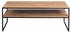 Livetastic Couchtisch Schwarz Wildeiche Metall Wildeiche rechteckig 60x45x90 cm