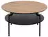 Livetastic Couchtisch Schwarz Eiche rund 80x45x80 cm