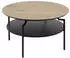 Livetastic Couchtisch Schwarz Eiche rund 80x45x80 cm