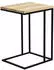 M2 Kollektion Beistelltisch Eiche Schwarz Wildeiche massiv rechteckig C-Form 38x62x43 cm