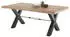 Livetastic Esstisch Mangomassiv X-Form 100x77x200 cm