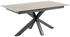 Mid.you Esstisch Grau Keramik rechteckig 90x76x168-210 cm ausziehbar