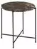 Actona Beistelltisch Braun Dunkelbraun Stein rund X-Form rund 42x45x42 cm