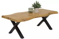 HELA Couchtisch "GERD" Baumkantenoptik, Breite 110 cm