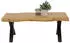 BOXXX Couchtisch Schwarz Wildeiche Holzoptik rechteckig X-Form 60x42x110 cm
