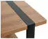 CarryHome Beistelltisch Schwarz Eiche quadratisch Kufe 45x45x45 cm