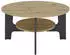 Mid.you Couchtisch Anthrazit Eiche Artisan rund 80x42,5x80 cm