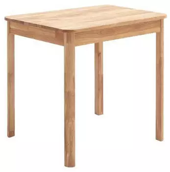 Mid.you Esstisch Wildeiche massiv rechteckig 80x76x60 cm