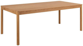 Mid.you Esstisch Eiche rechteckig rund 200x75x100 cm ausziehbar