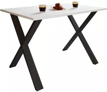 Mid.you Esstisch Wei&szlig; 80x76x110 cm