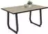 BOXXX Esstisch Eiche Anthrazit rechteckig U-Form Kufe 90x76x140 cm