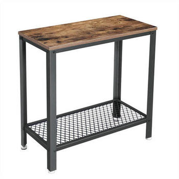 BOXXX Beistelltisch Braun Schwarz Metall rechteckig 30x60x60 cm