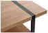 CarryHome Couchtisch Schwarz Eiche Metall rechteckig Kufe 60x45x120 cm